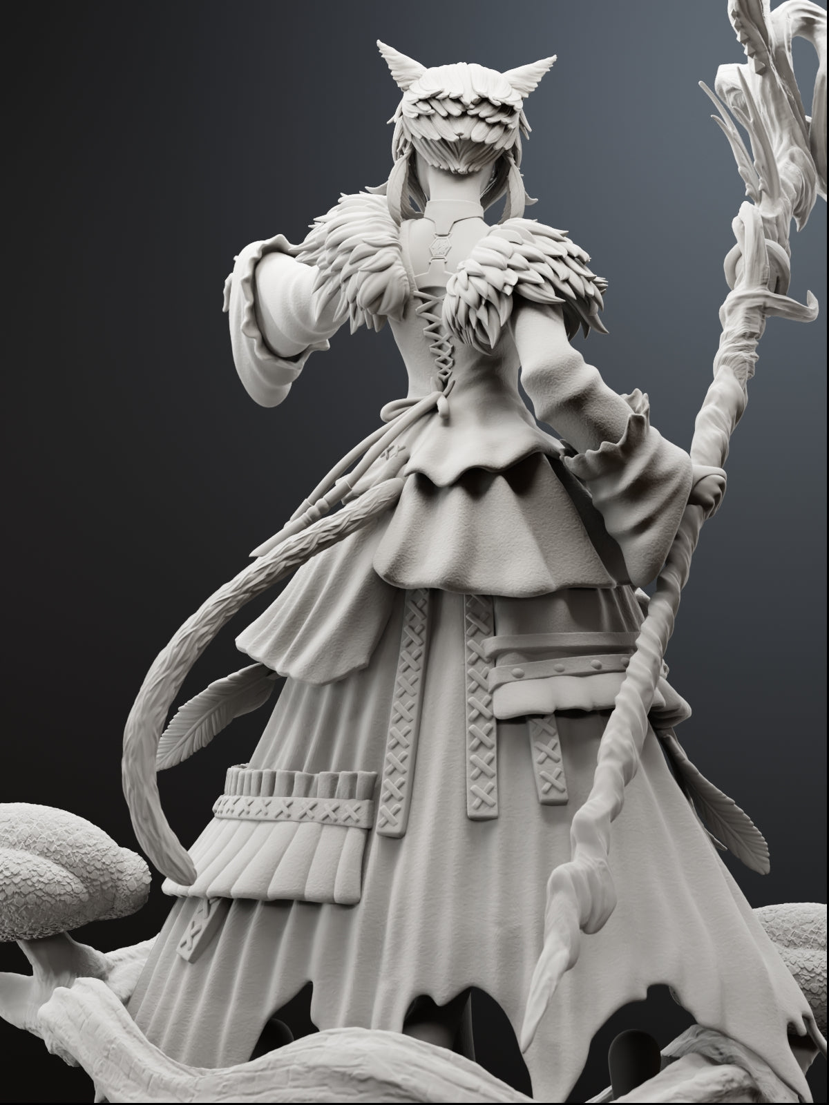 Night’s Blessed Sorceress Statue