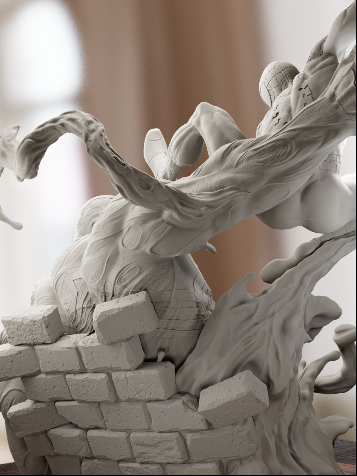 Webs and Shadows | Maximum Detailed 12K 3D printed figure