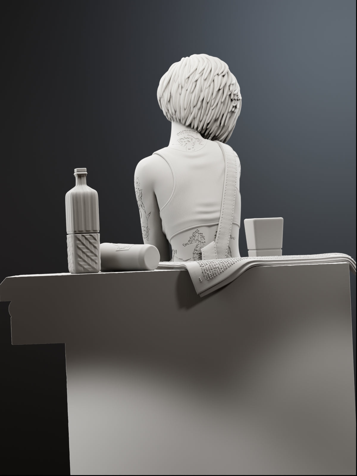 The Mox Mechanist Statue