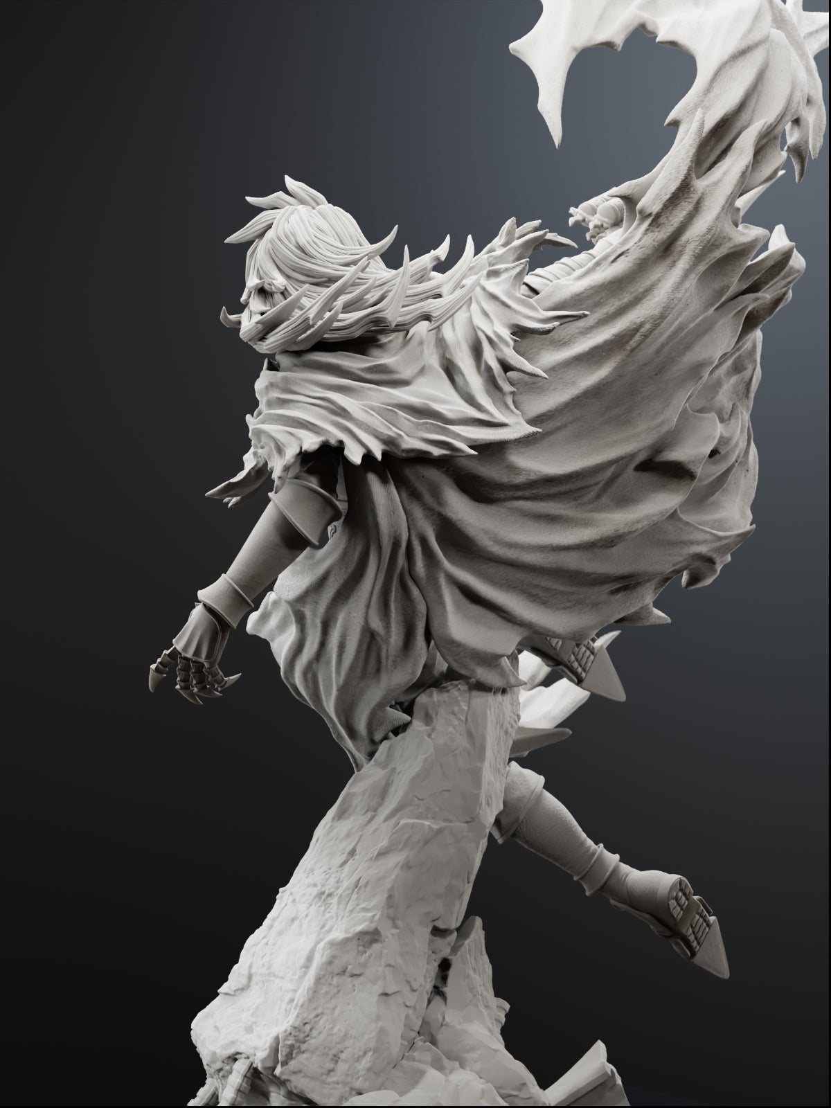 The Crimson Requiem | Maximum Detailed 12K 3D printed figure