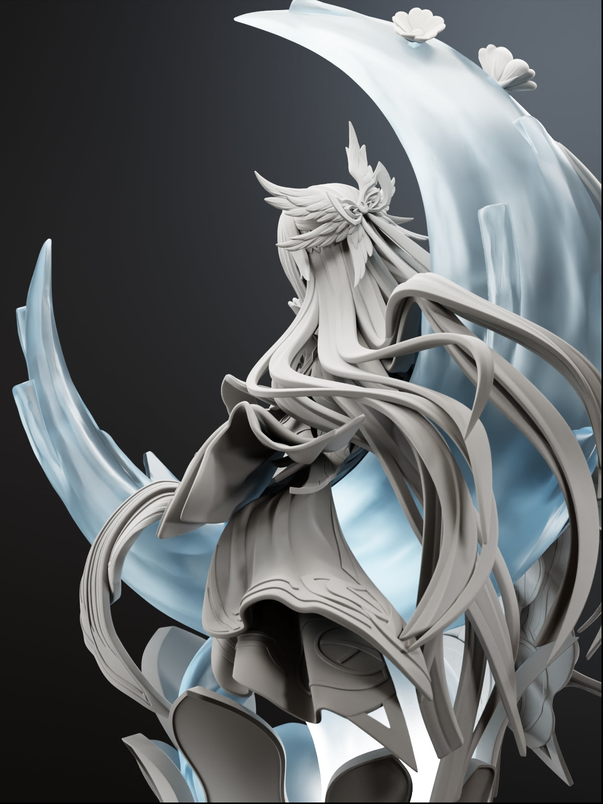 The Moonlight Siren | Maximum Detailed 12K 3D printed figure