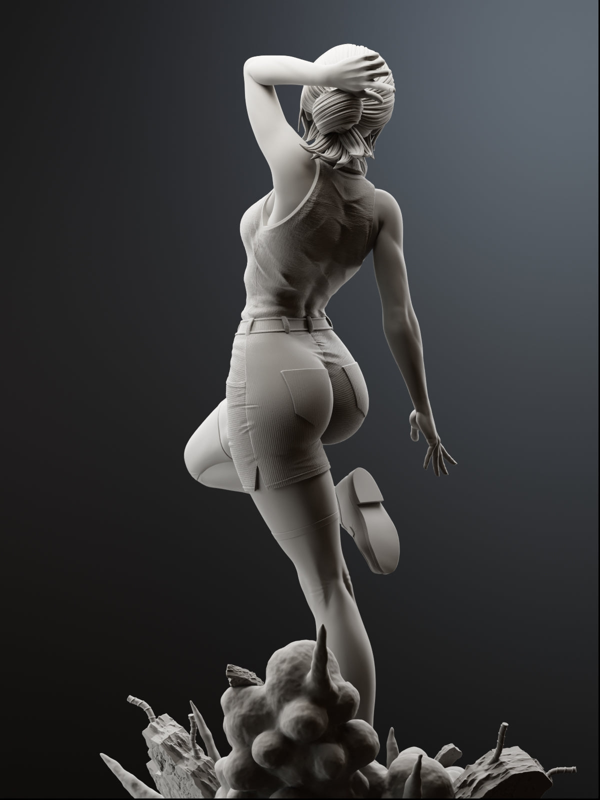 The Bomb Girl | Maximum Detailed 12K 3D printed figure