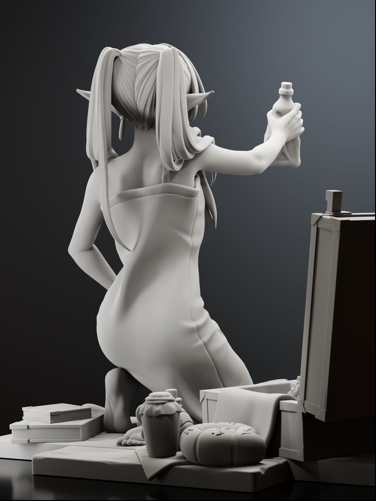 The Spell Collector | Maximum Detailed 12K 3D printed figure