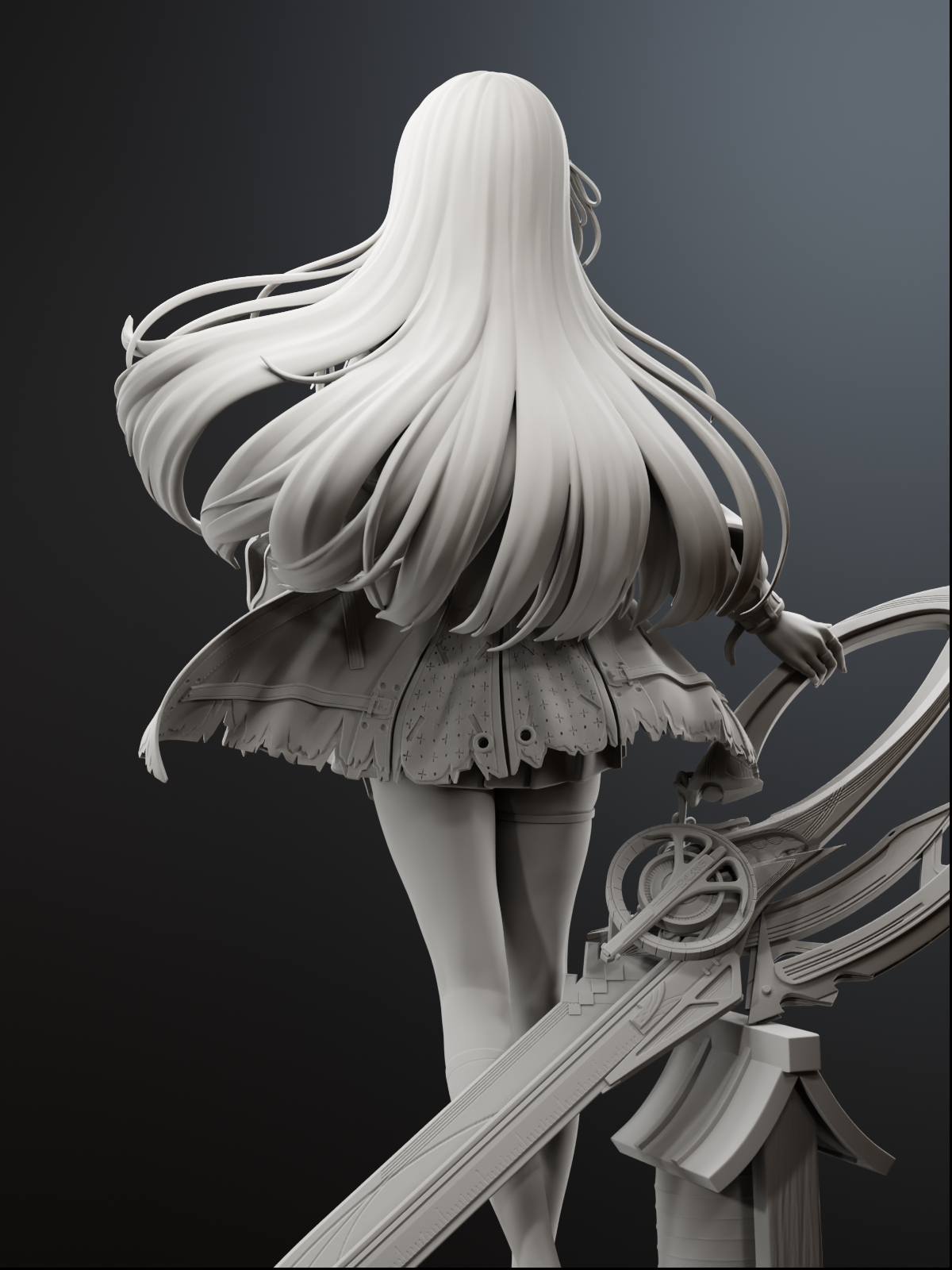 The Quiet Edge | Maximum Detailed 12K 3D printed figure