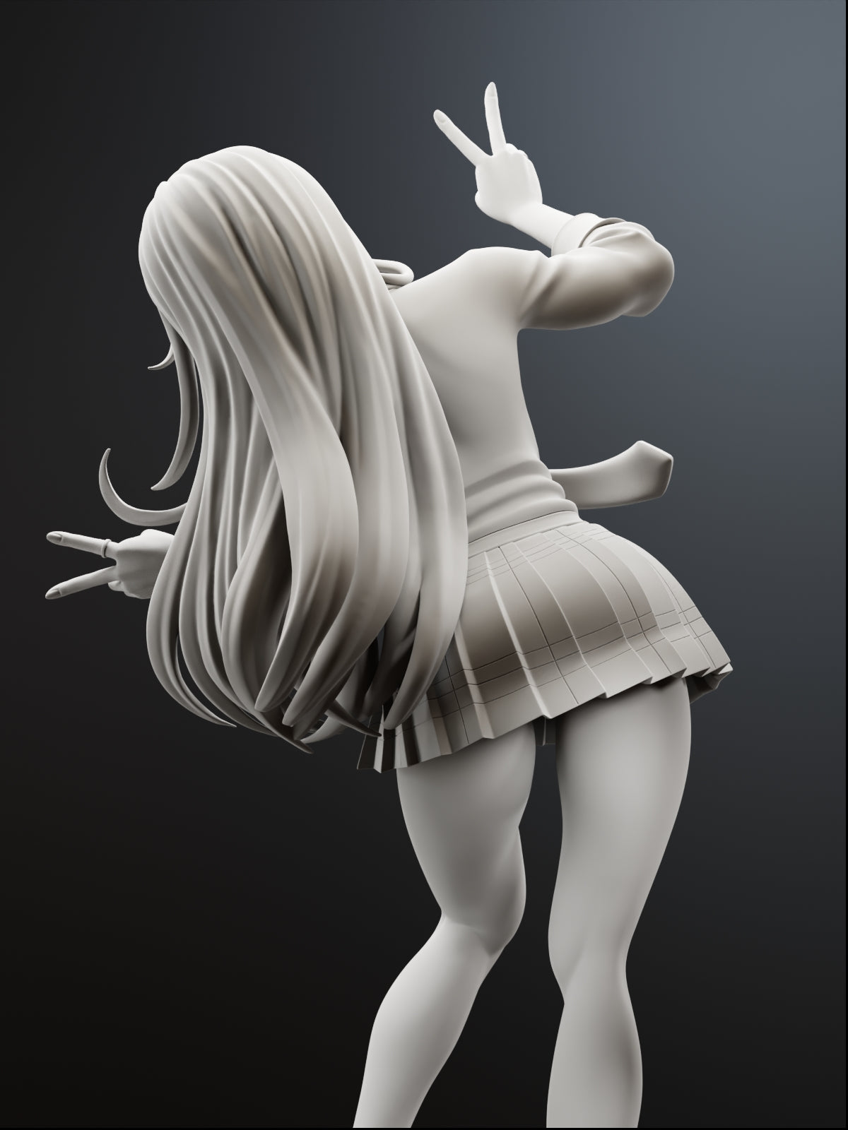 The Cosplay Girl | Maximum Detailed 12K 3D printed figure