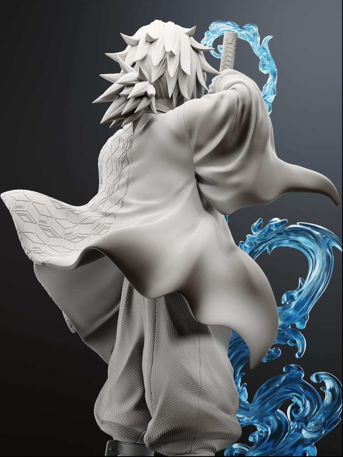 The Water Pillar | Maximum Detailed 12K 3D Printed Figure