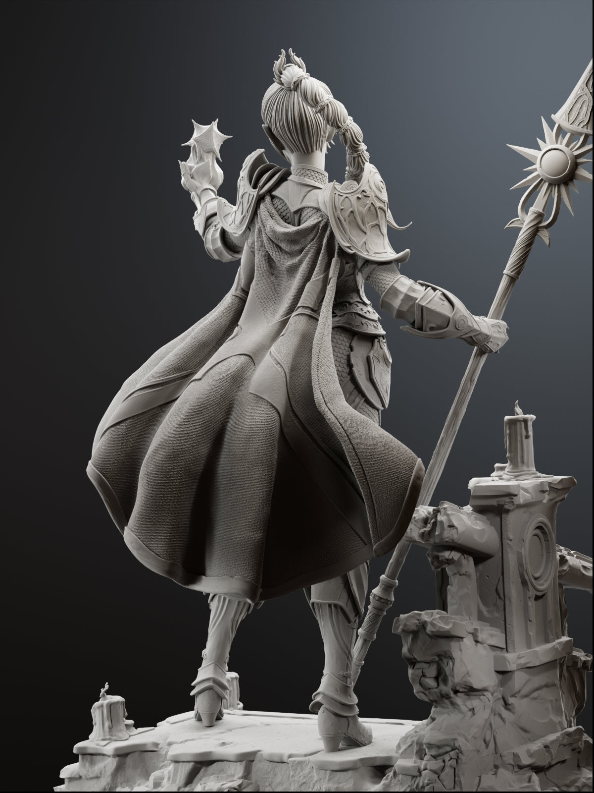 The Daughter of Shar | Maximum Detailed 12K 3D printed figure