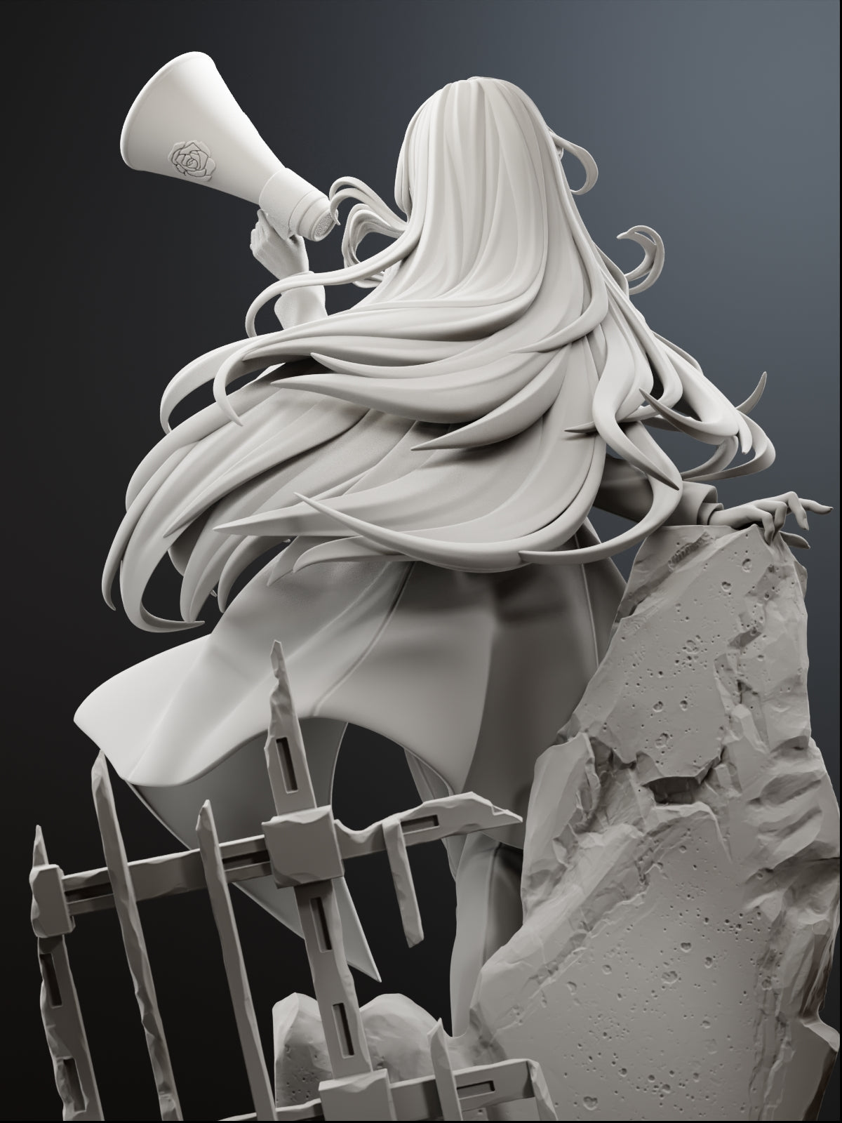 The Midnight Vocalist | Maximum Detailed 12K 3D printed figure