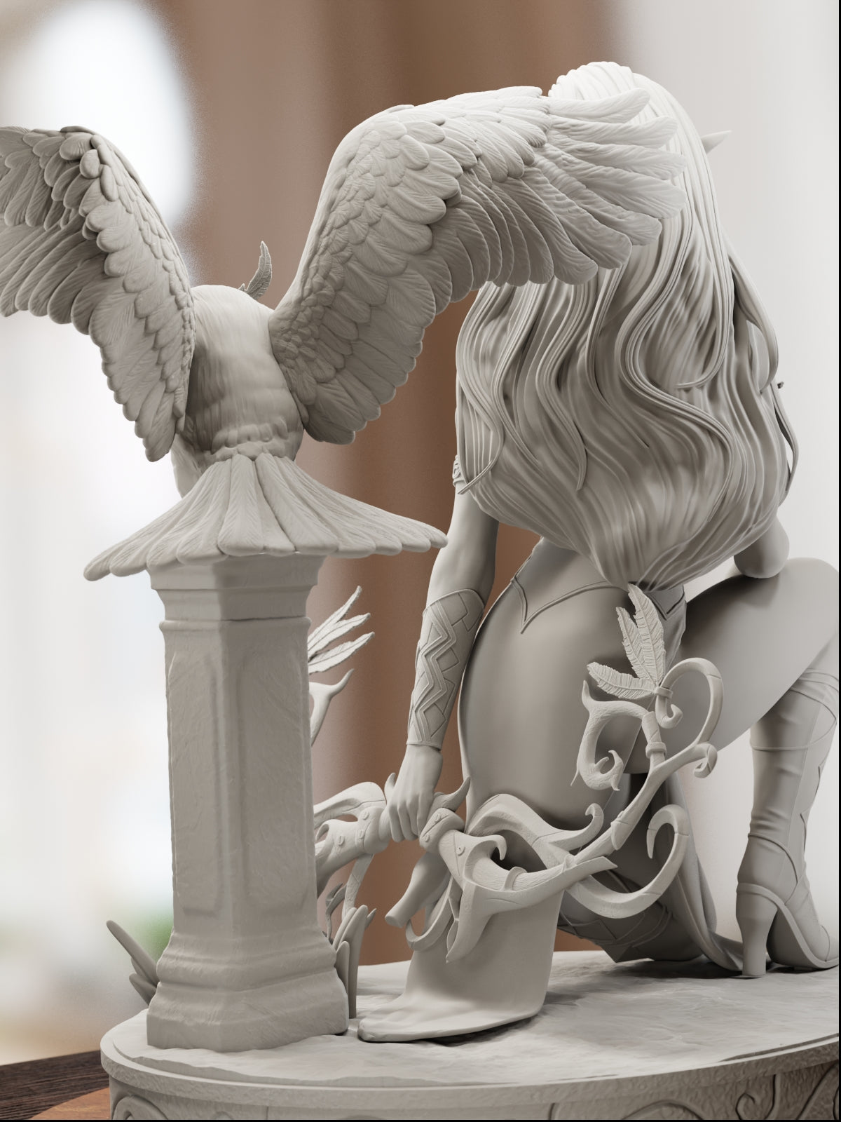 The High Priestess | Maximum Detailed 12K 3D printed figure