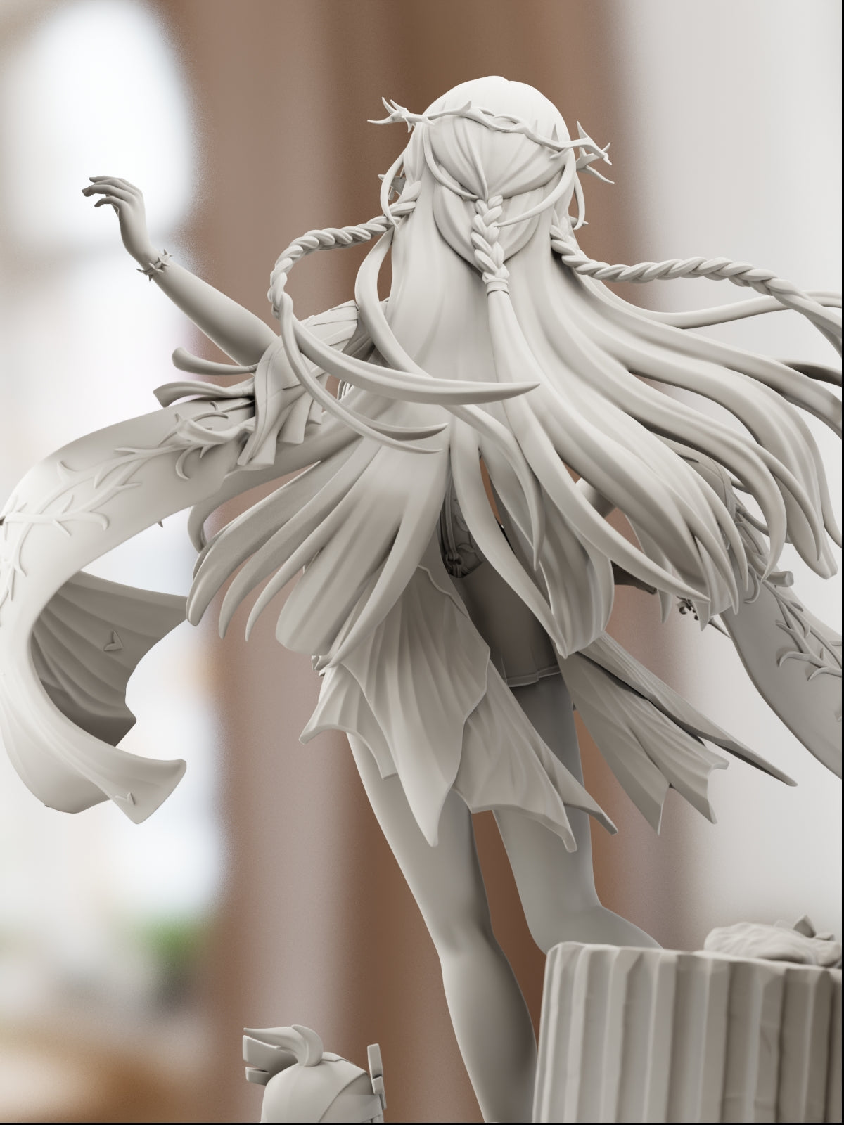 The Steel Rose | Maximum Detailed 12K 3D printed figure