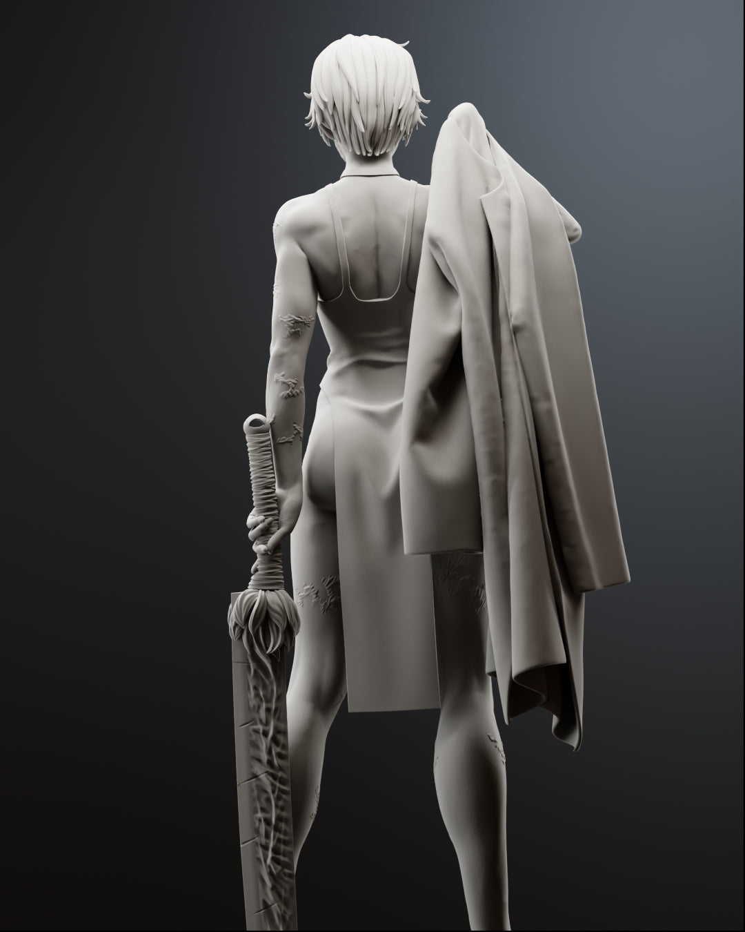 Split Soul Maki Statue