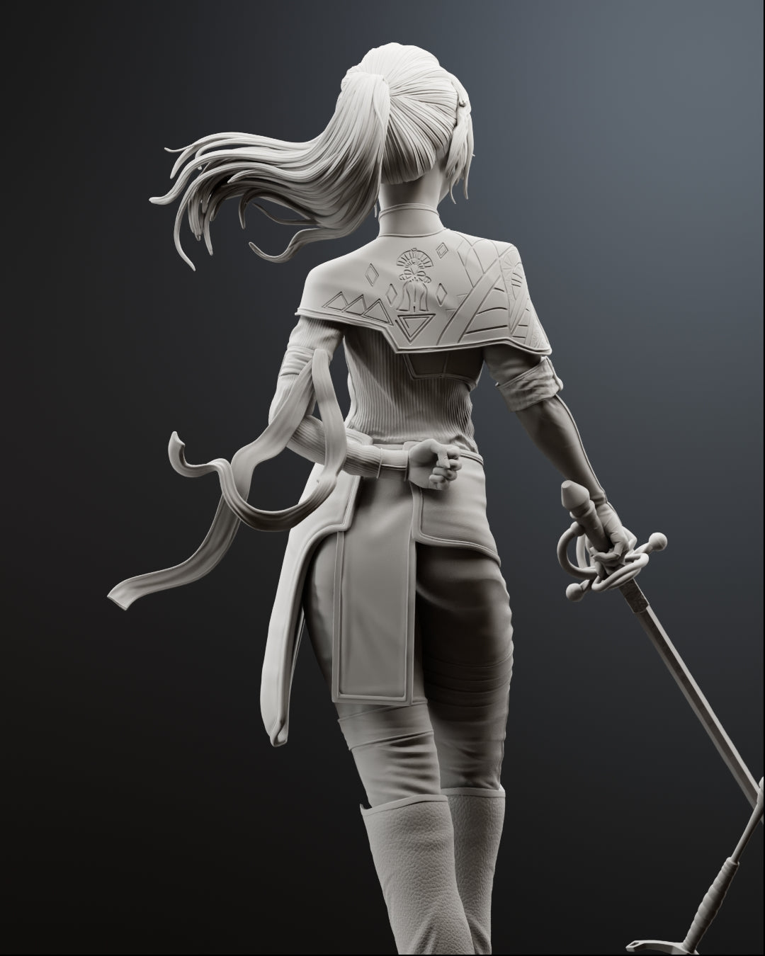 Roseblade Maelle Statue