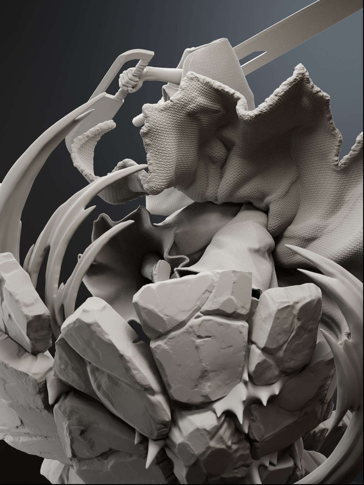 Soul Reaper | Maximum Detailed 12K 3D printed figure