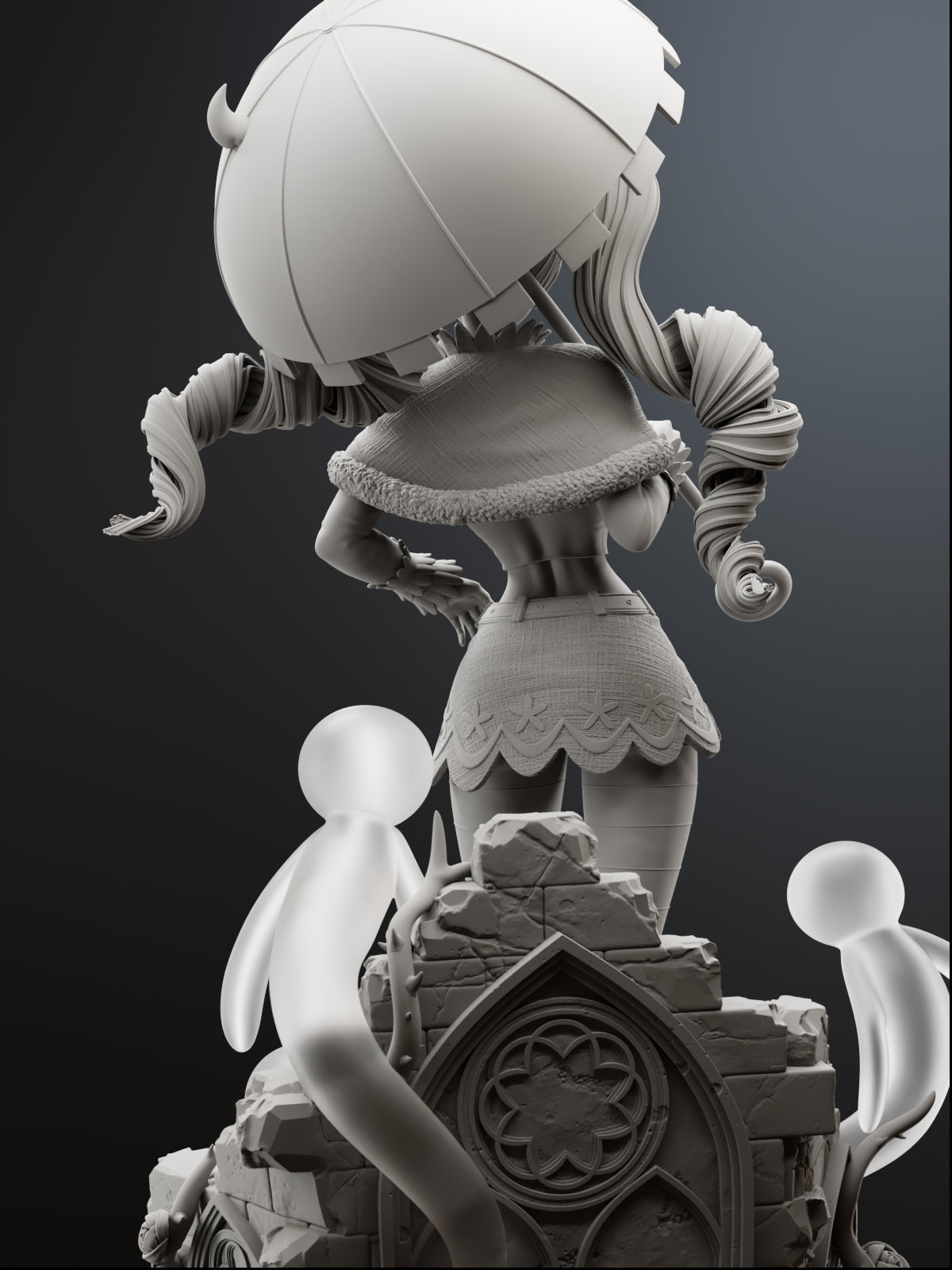 Hollow-Hollow Princess | Maximum Detailed 12K 3D printed figure