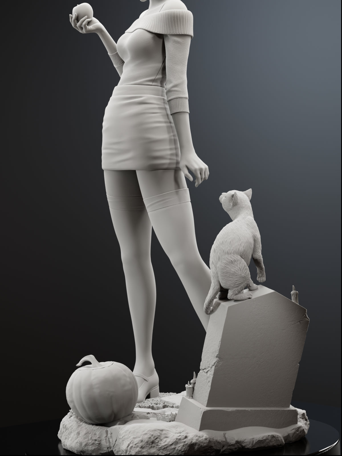The Teenage Witch Statue