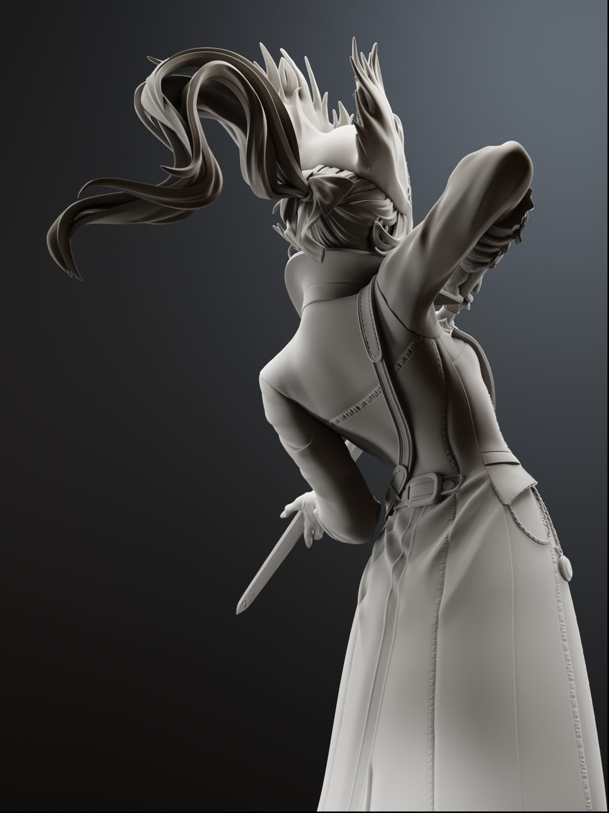 The Clocktower Rose | Maximum Detailed 12K 3D printed figure