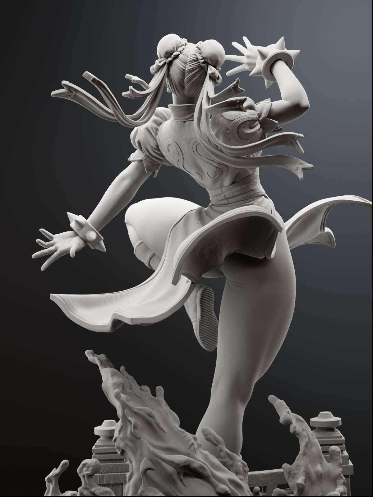 The Blue Phoenix | Maximum Detailed 12K 3D printed figure