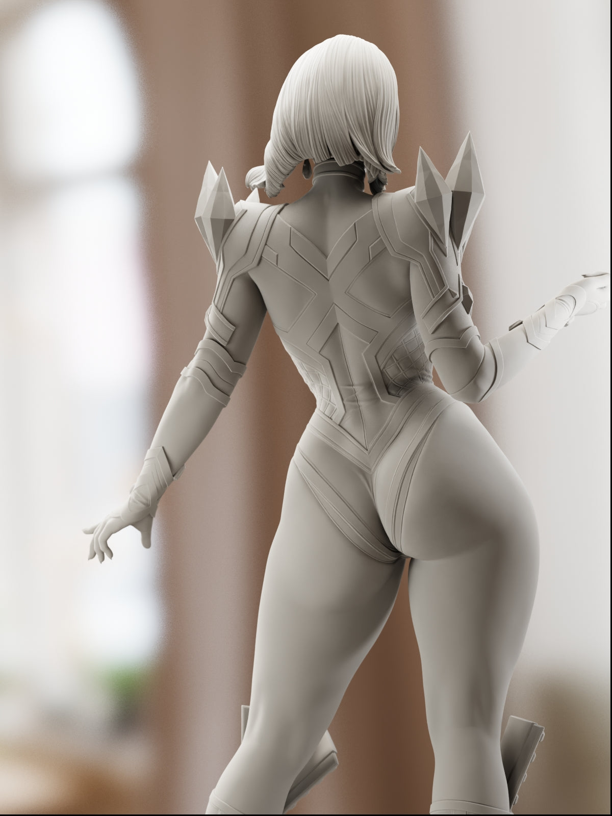 The White Queen | Maximum Detailed 12K 3D printed figure