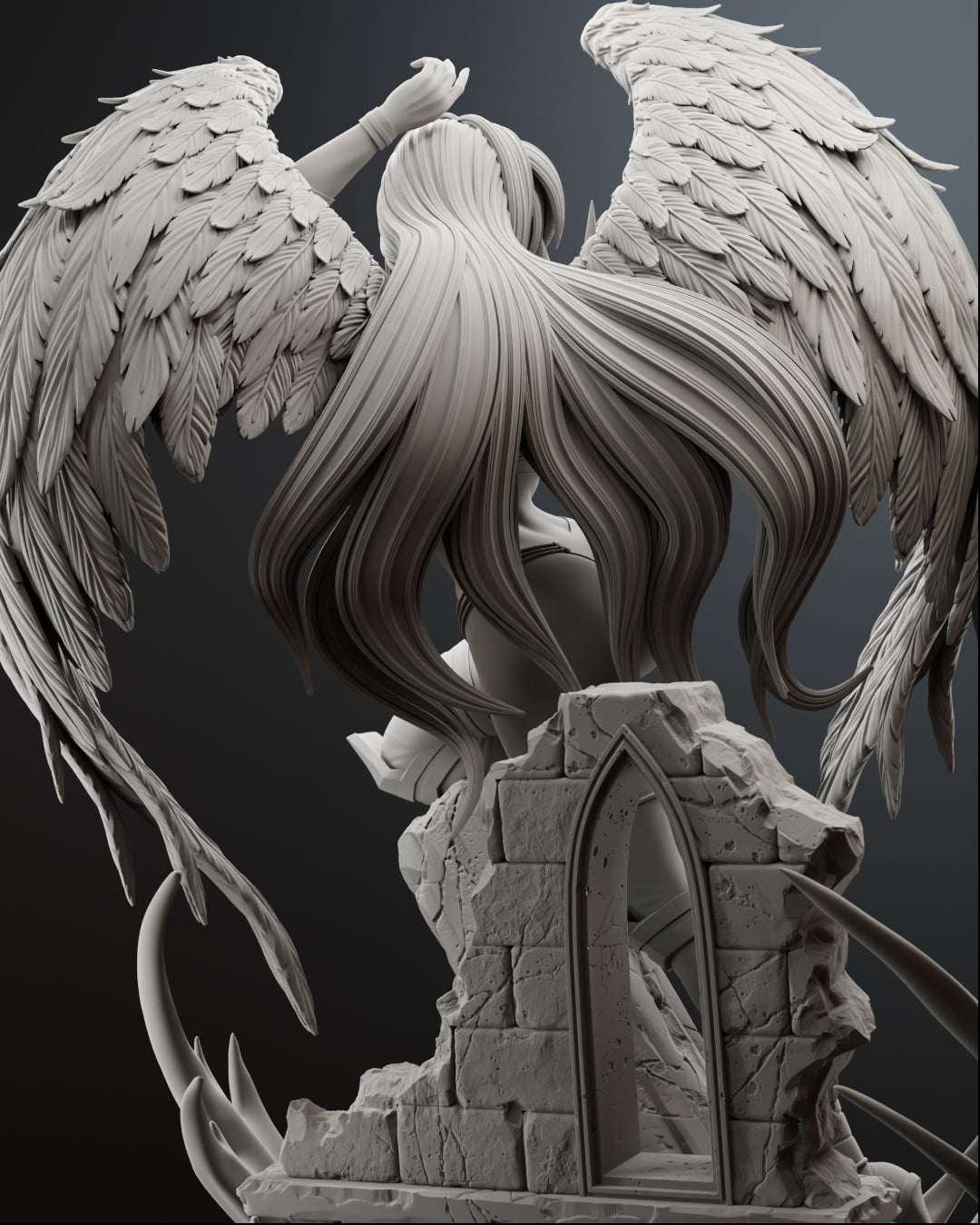 The Fallen Angel Statue