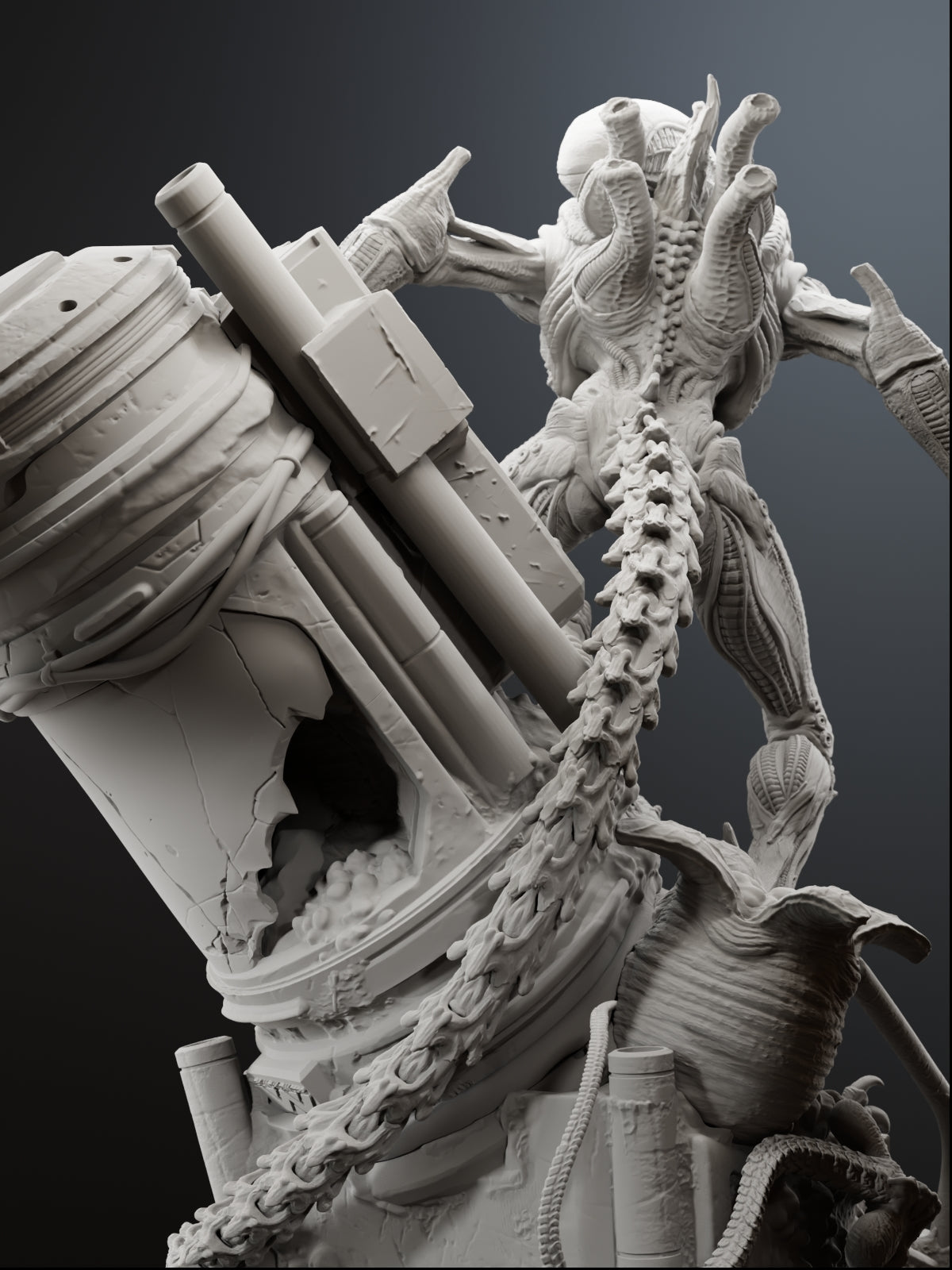 The Alien | Maximum Detailed 12K 3D printed figure