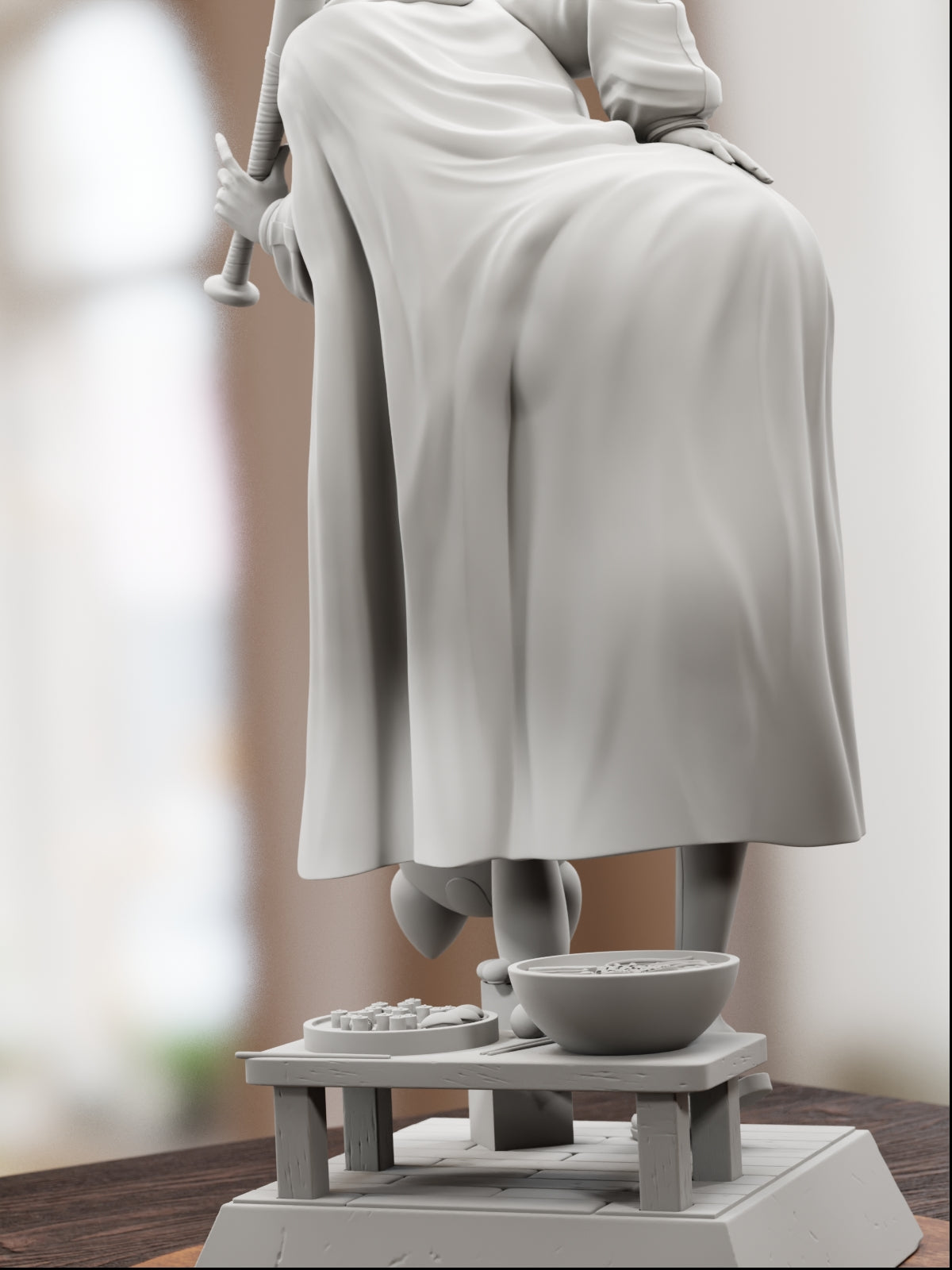 The Rebel Granny | Maximum Detailed 12K 3D printed figure