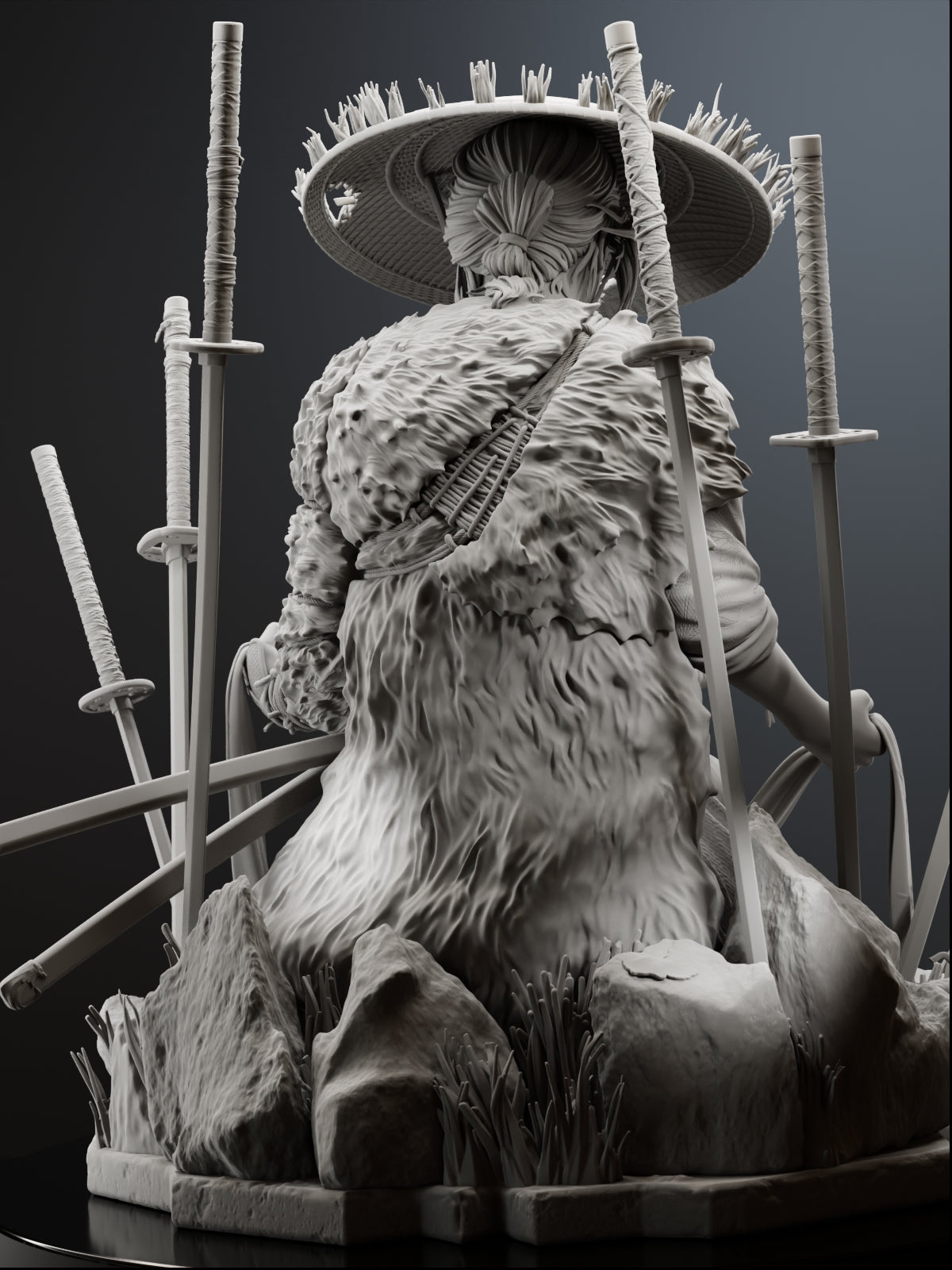 The Silent Ronin | Maximum Detailed 12K 3D printed figure