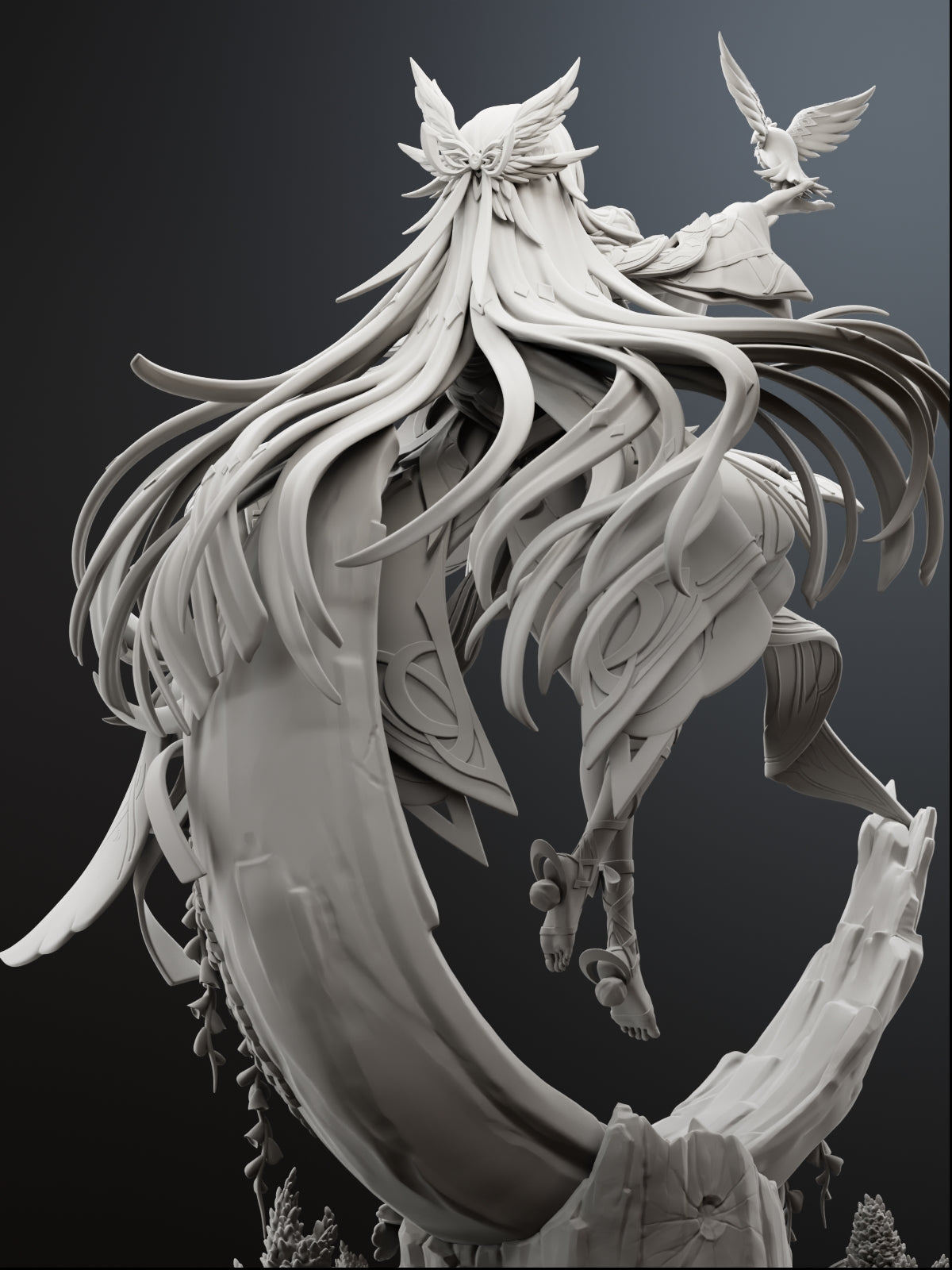 The Damselette | Maximum Detailed 12K 3D printed figure