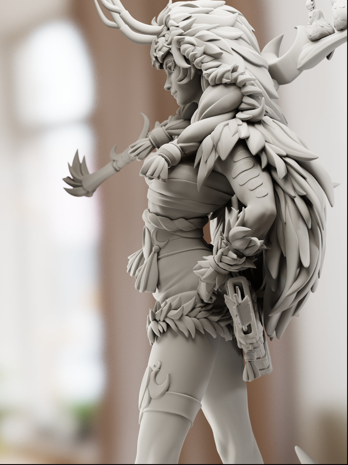 Goddess of the Hunt | Maximum Detailed 12K 3D printed figure