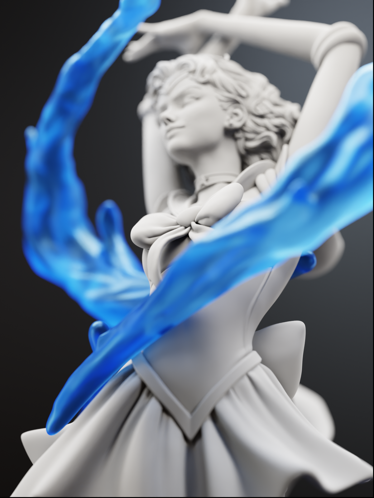 The Icebound Scholar | Maximum Detailed 12K 3D printed figure