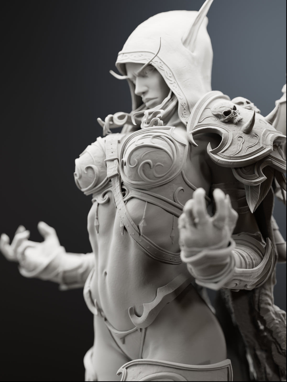 The Dark Lady | Maximum Detailed 12K 3D printed figure
