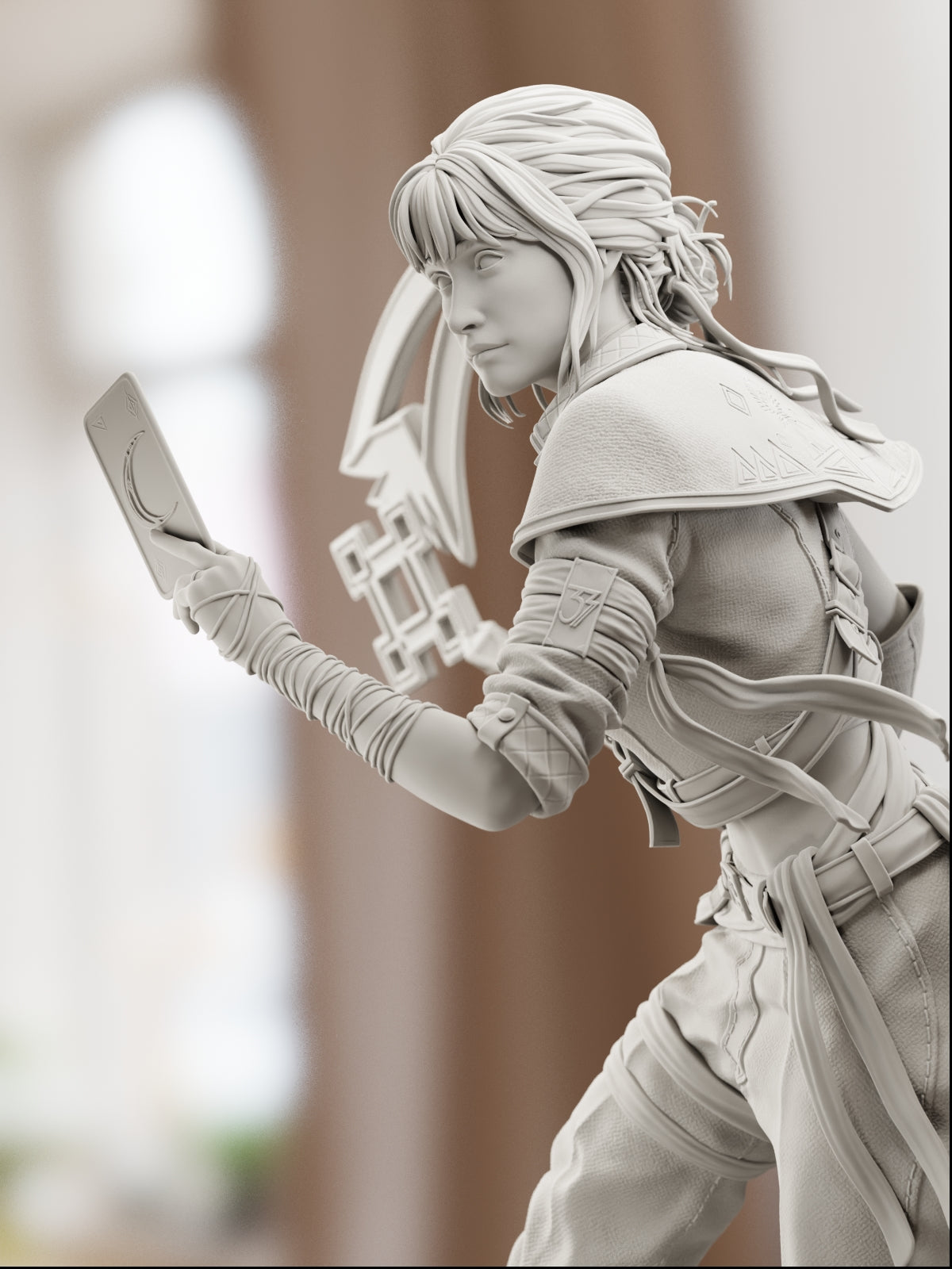 The Moon's Whisper | Maximum Detailed 12K 3D printed figure