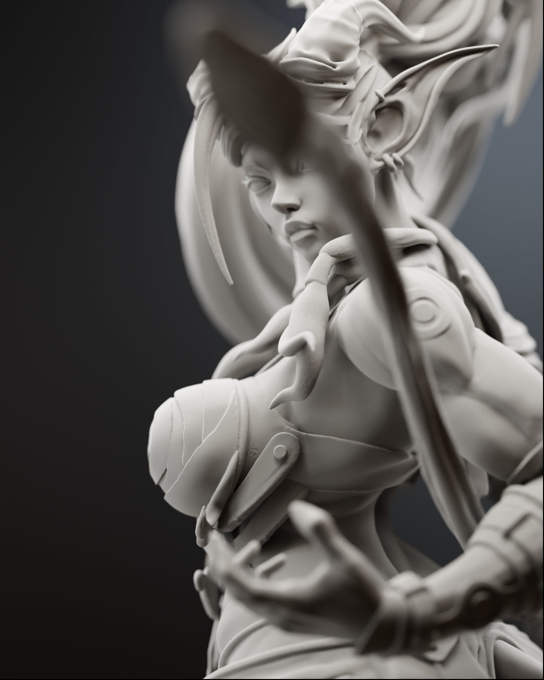 The Astral Huntress Statue