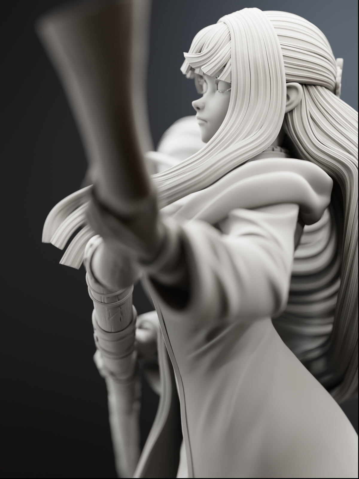 The Moonlit Mage | Maximum Detailed 12K 3D printed figure