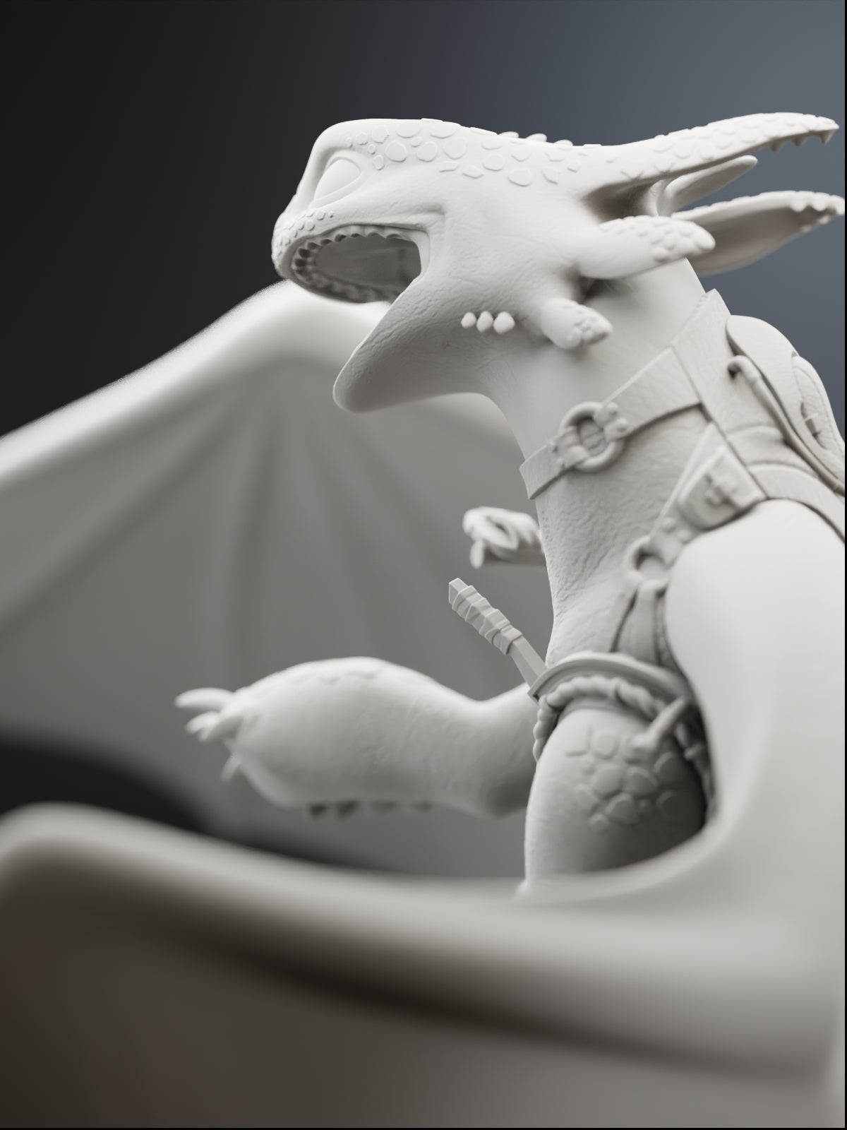 The Night Fury | Maximum Detailed 12K 3D printed figure