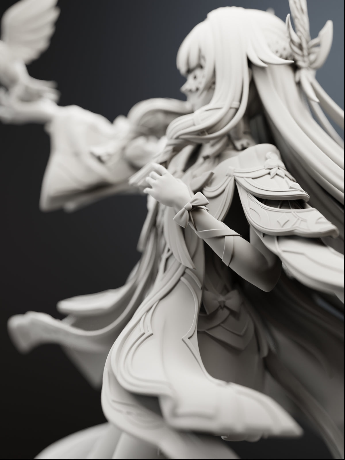 The Damselette | Maximum Detailed 12K 3D printed figure