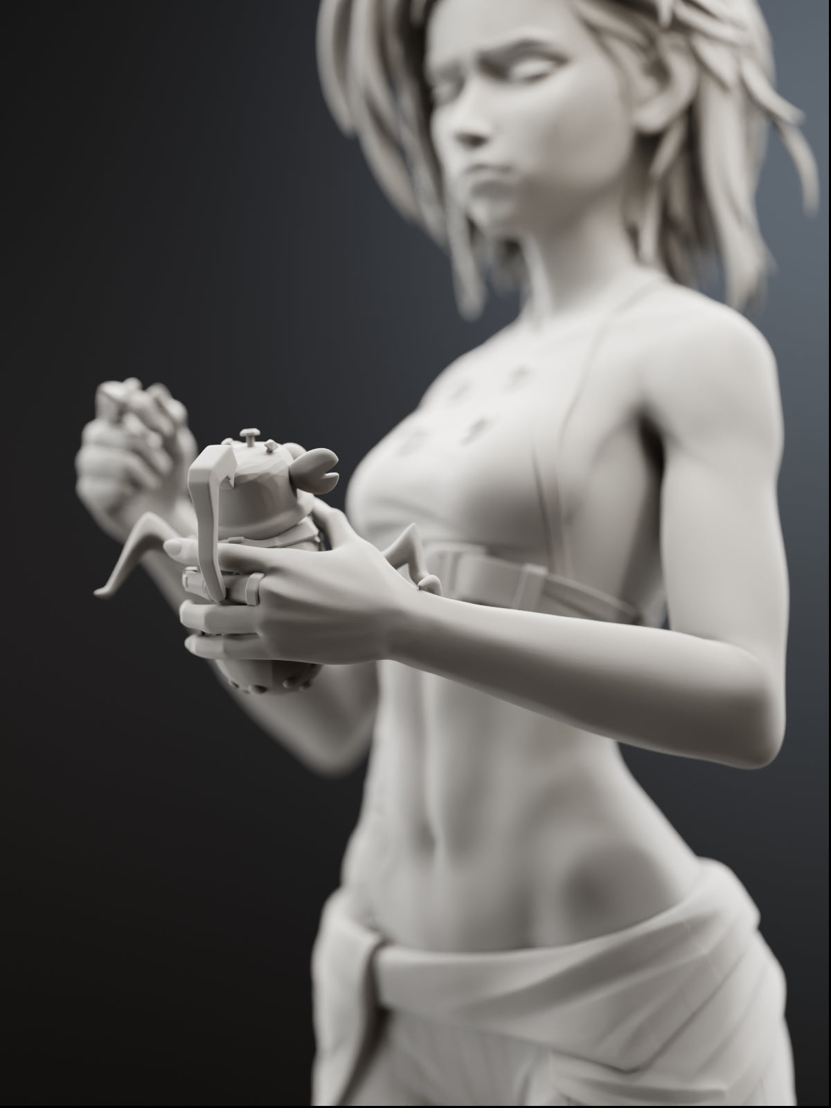 The Broken Sister | Maximum Detailed 12K 3D printed figure