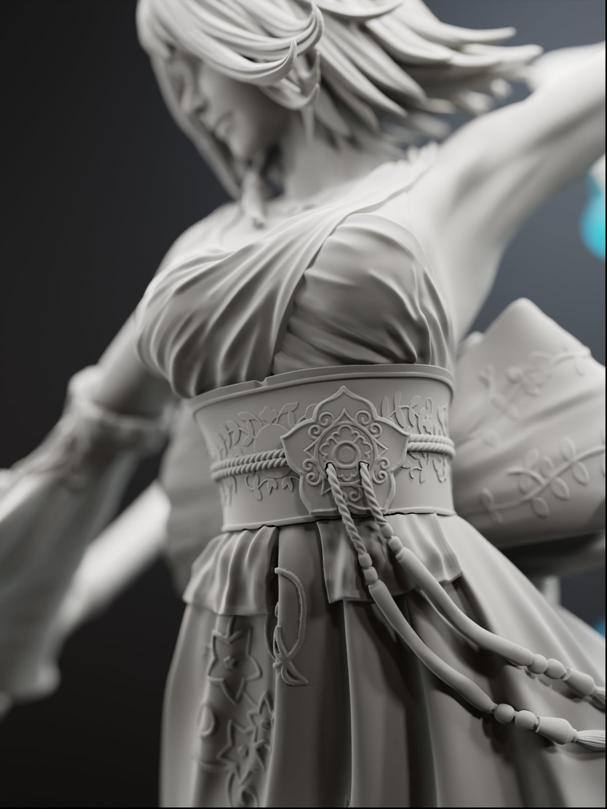 The Wave-Dancer | Maximum Detailed 12K 3D printed figure