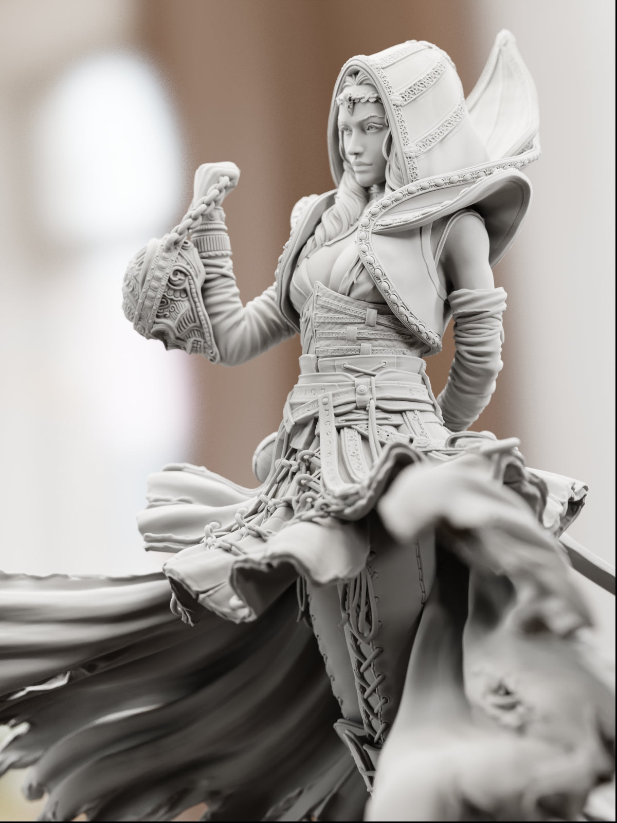 Camelia, The Dark Summoner | Maximum Detailed 12K 3D printed figure