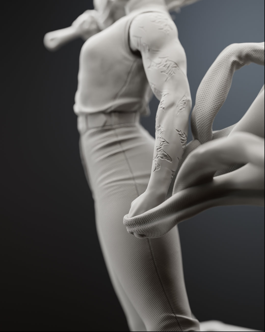 The Split Soul Statue
