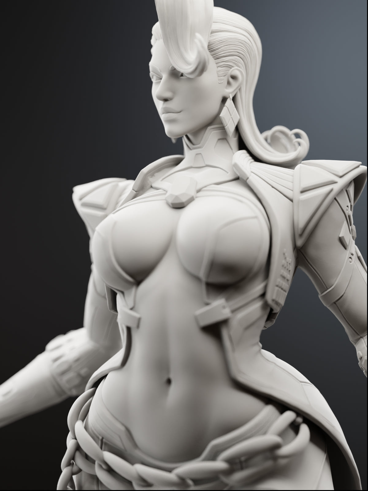 Frost Revolution | Maximum Detailed 12K 3D printed figure