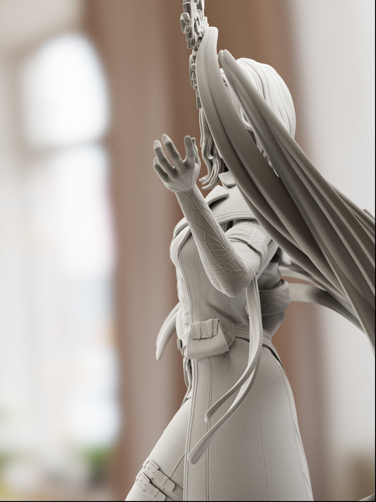 The Quiet Flame | Maximum Detailed 12K 3D printed figure