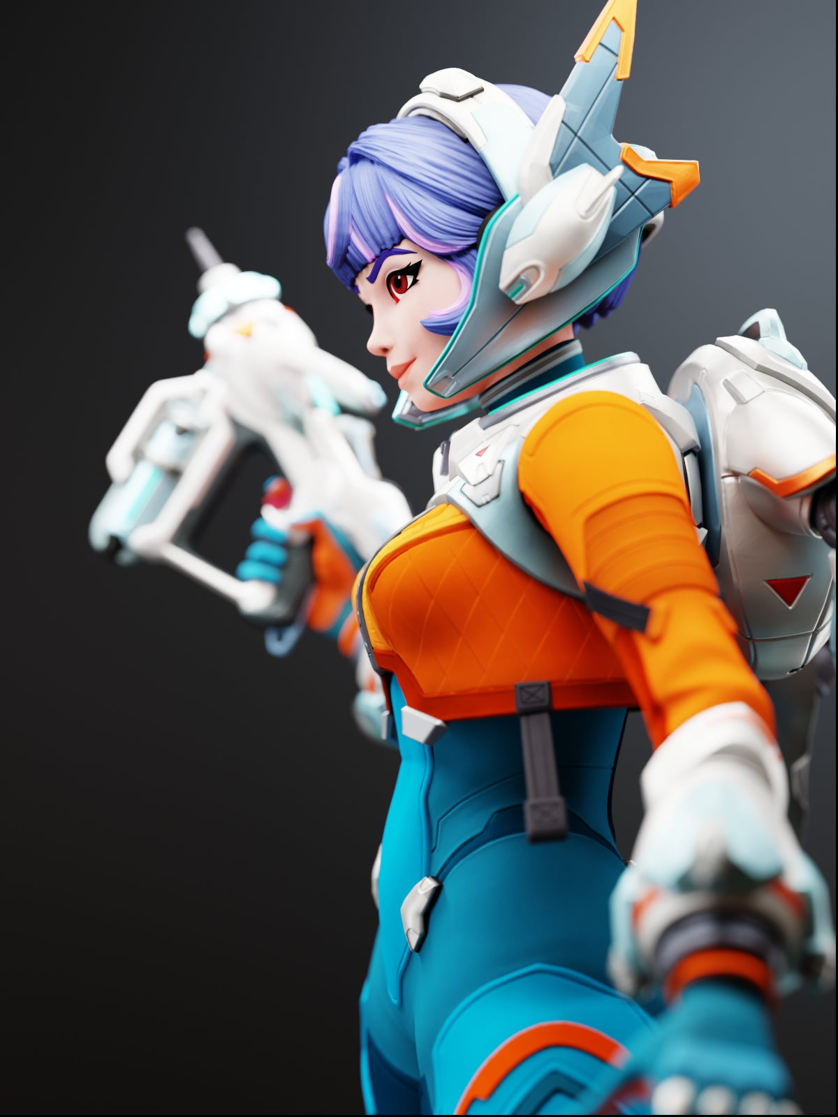 The Space Support | Maximum Detailed 12K 3D printed figure