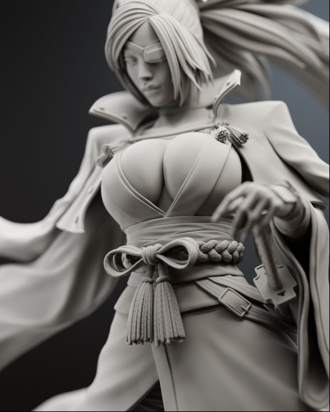One-Eyed Samurai Statue