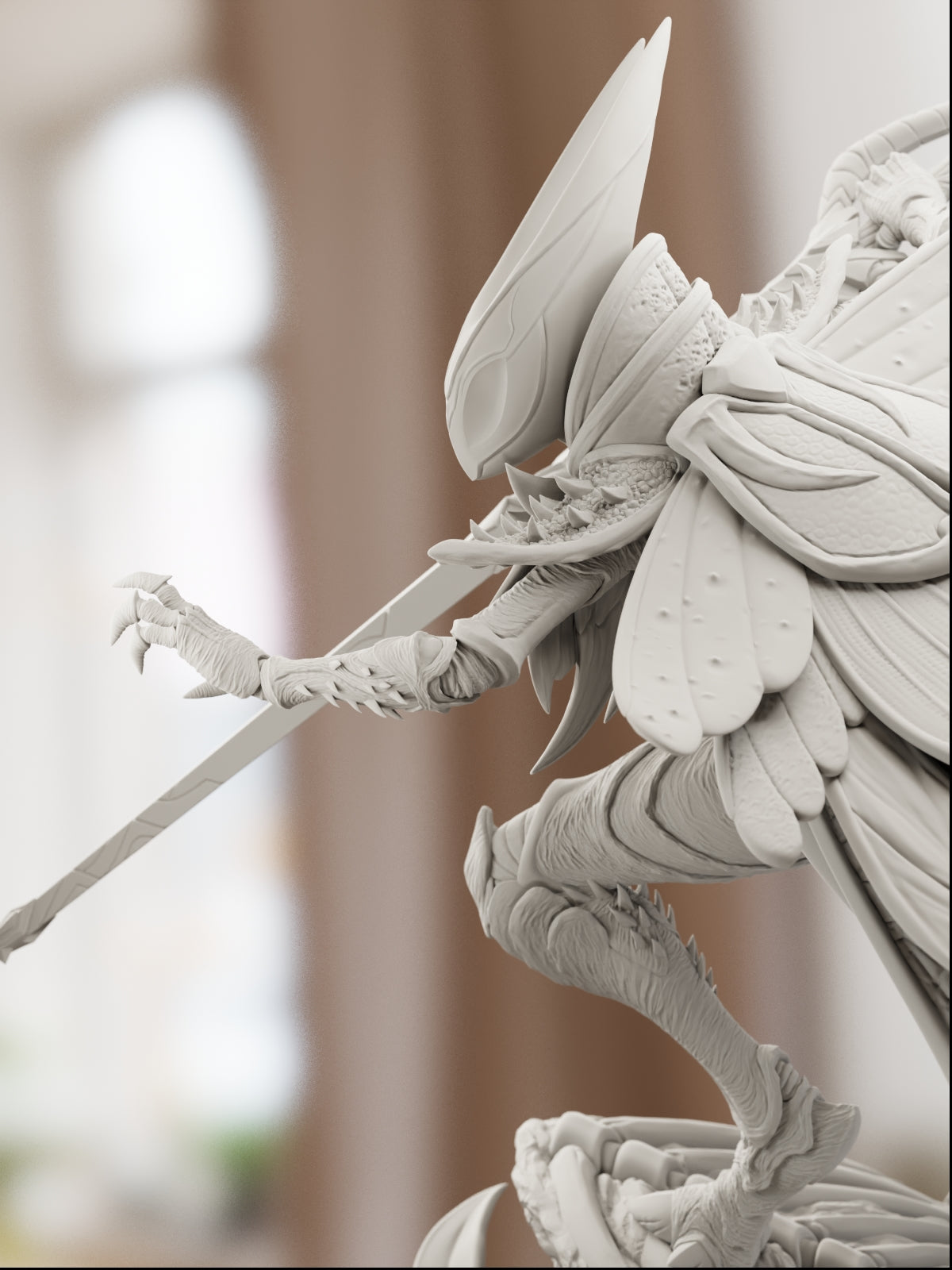 The Thread Sentinel | Maximum Detailed 12K 3D printed figure