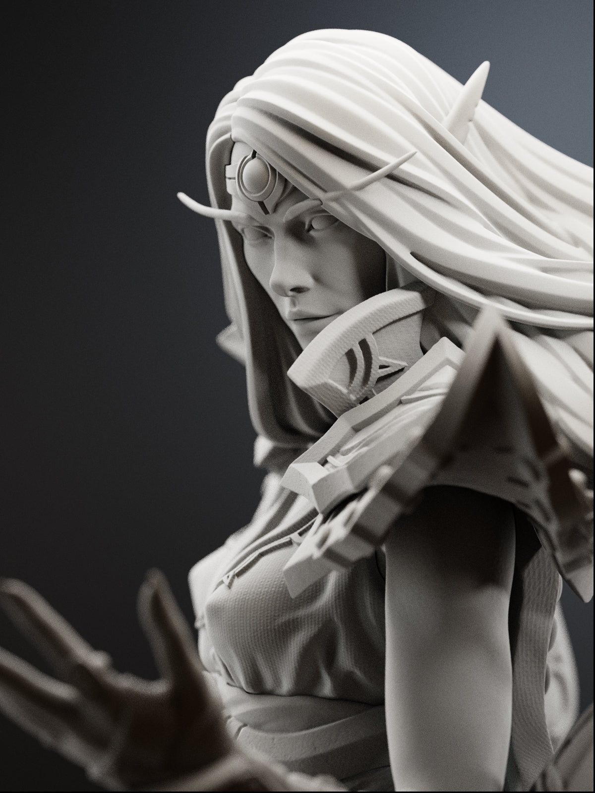 The Harbinger (Bust) | Maximum Detailed 12K 3D printed figure