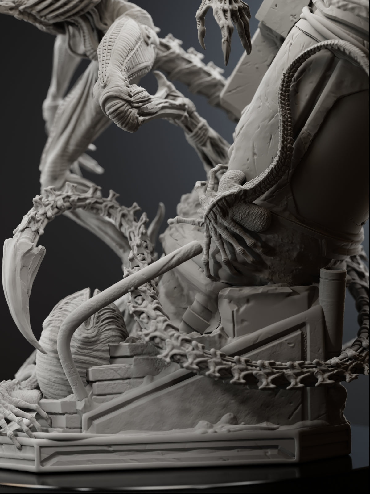 The Alien | Maximum Detailed 12K 3D printed figure