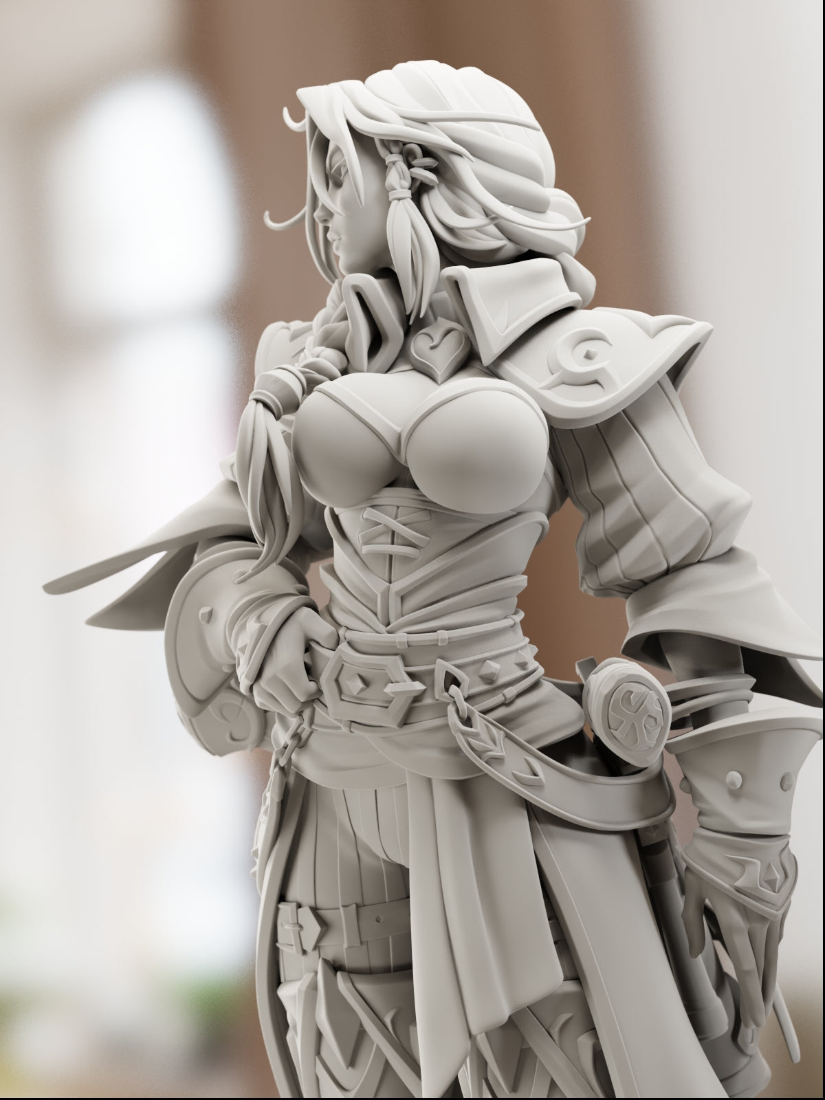 The Gunpowder Queen | Maximum Detailed 12K 3D printed figure