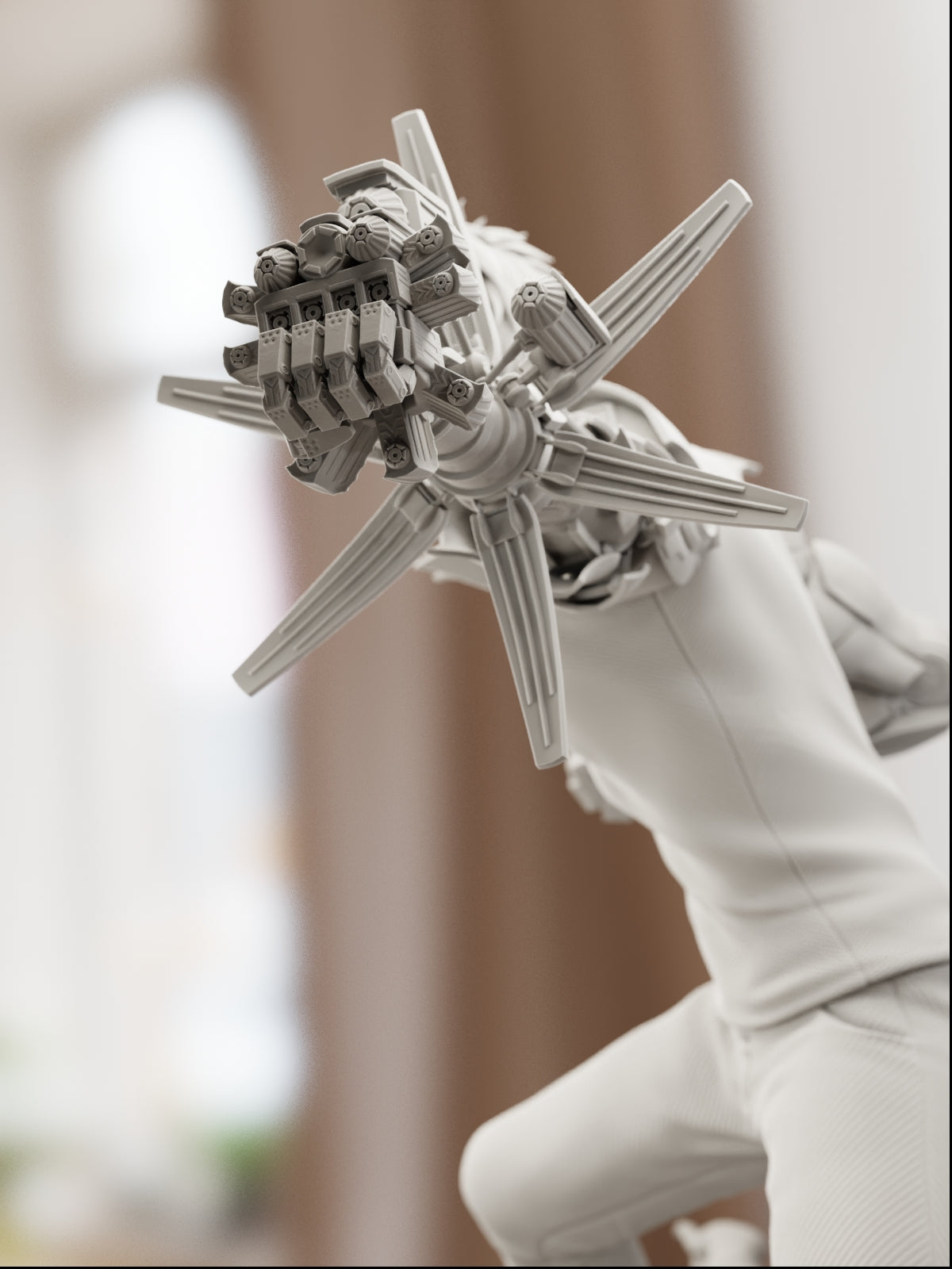 The Demon Cyborg | Maximum Detailed 12K 3D Printed Figure