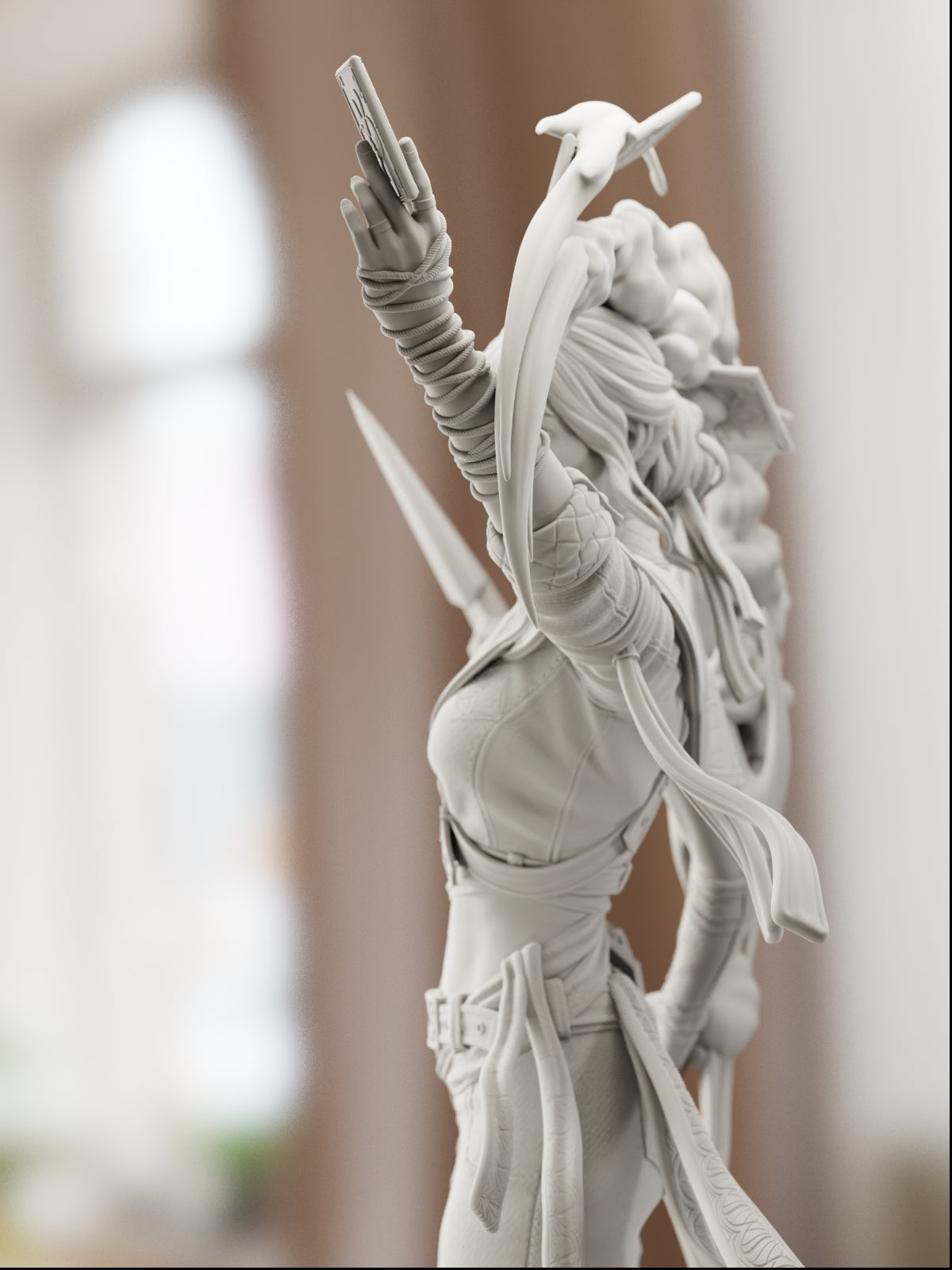 The Tarot Wielder | Maximum Detailed 12K 3D printed figure