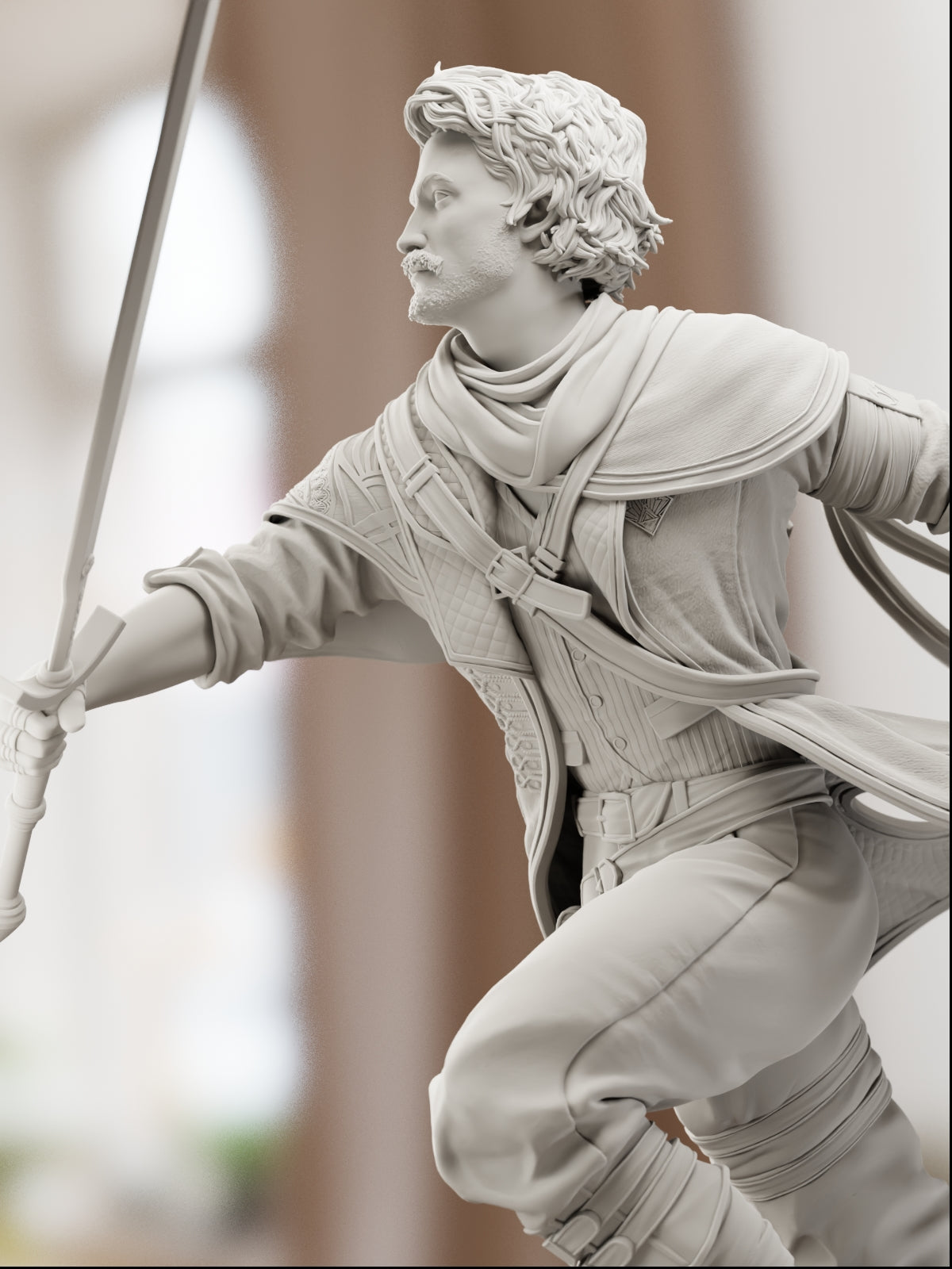 The Silent Commander | Maximum Detailed 12K 3D printed figure